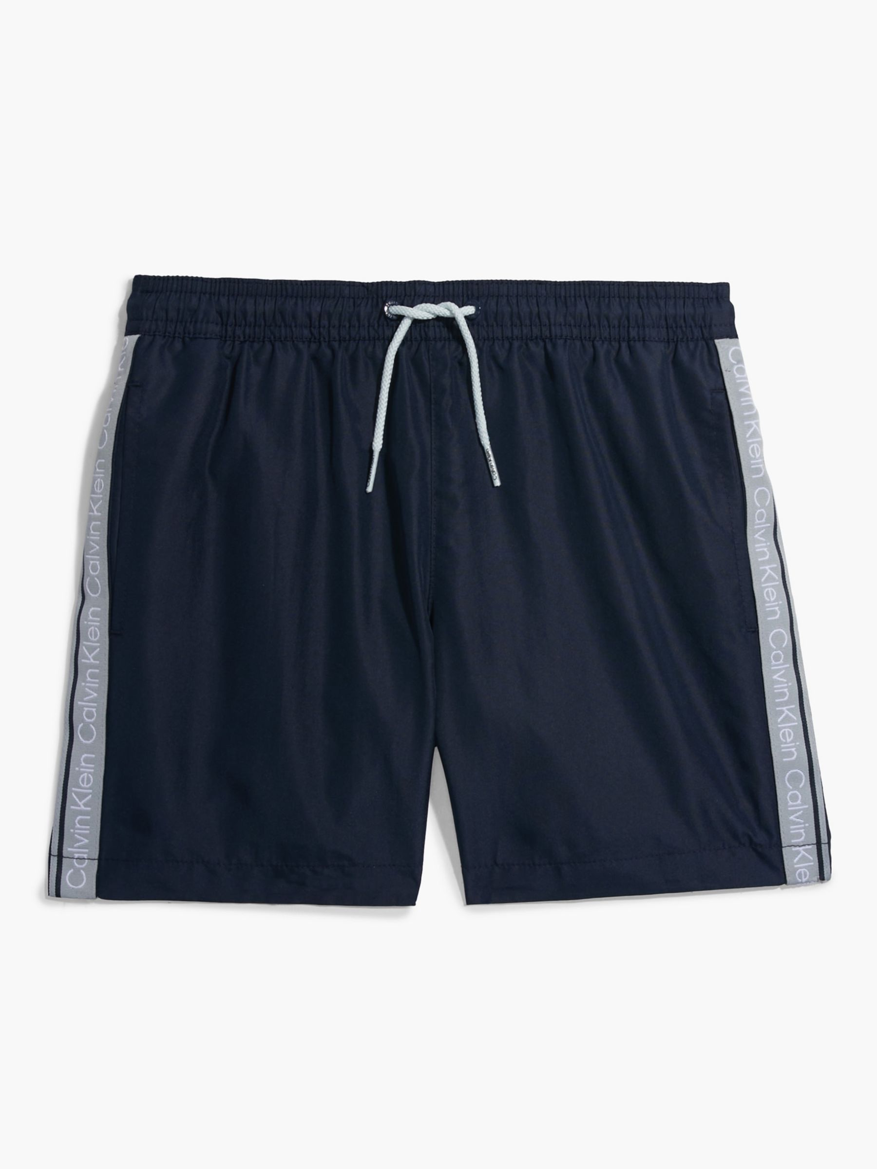 Calvin Klein Kids' Tape Logo Swim Shorts, Navy Iris