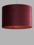 John Lewis Jenny Velvet Cylinder Lampshade