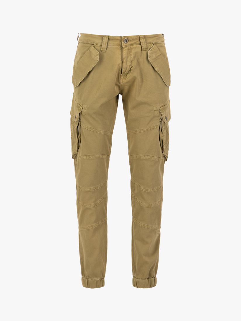 Alpha Industries Combat Trousers,183 Taupe at John Lewis & Partners