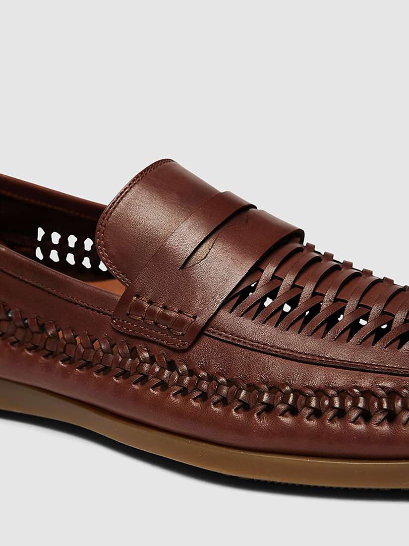 Buy Rodd & Gunn Gisborne Huarache Leather Slip On Loafers Online at johnlewis.com