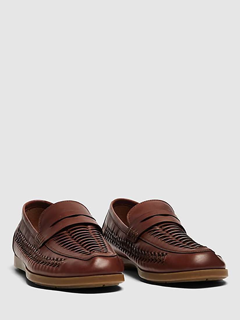 Buy Rodd & Gunn Gisborne Huarache Leather Slip On Loafers Online at johnlewis.com