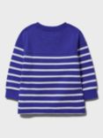 Crew Clothing Kids' Padstow Stripe Sweatshirt, Blue