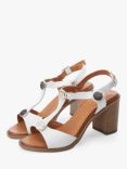 Moda in Pelle Luisa Leather Heeled Sandals, Off White