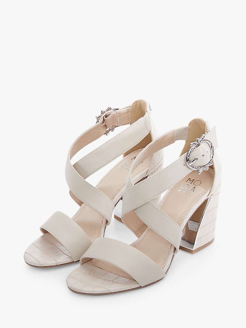 Buy Moda in Pelle Loral Leather Cross Strap Sandals Online at johnlewis.com