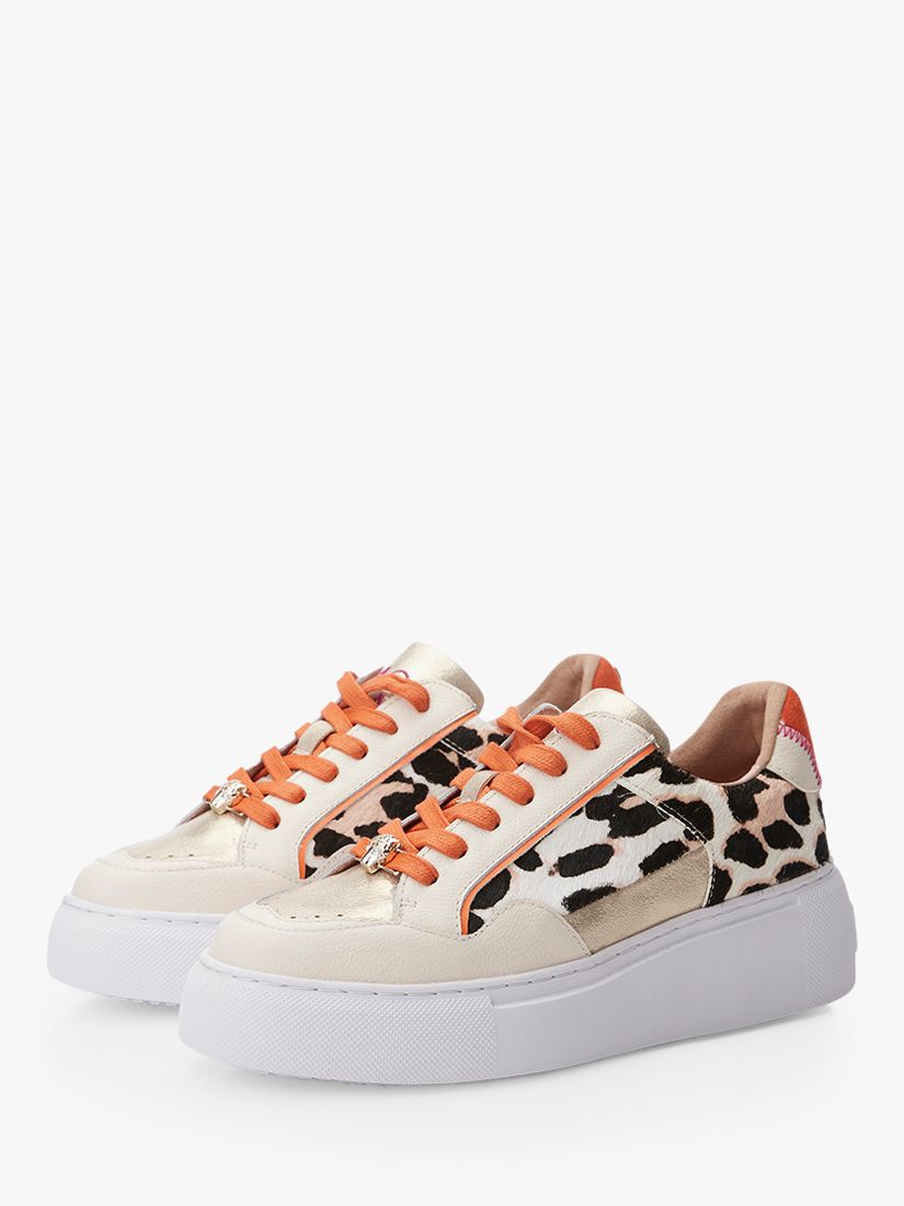 Moda in Pelle Avabelle Leather Chunky Trainers. Leopard at John Lewis ...