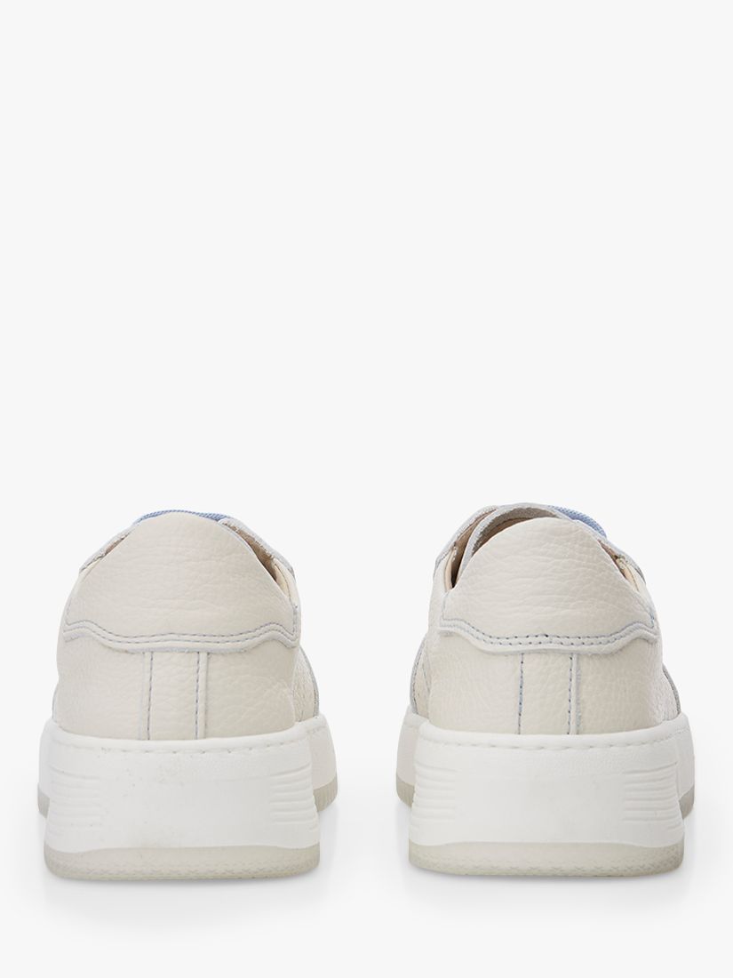 Moda in Pelle Melda Shoon Leather Trainers, Off White at John Lewis ...