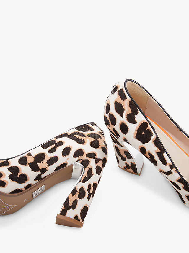 Moda in Pelle Darlene Court Shoes, Leopard Ponyhair