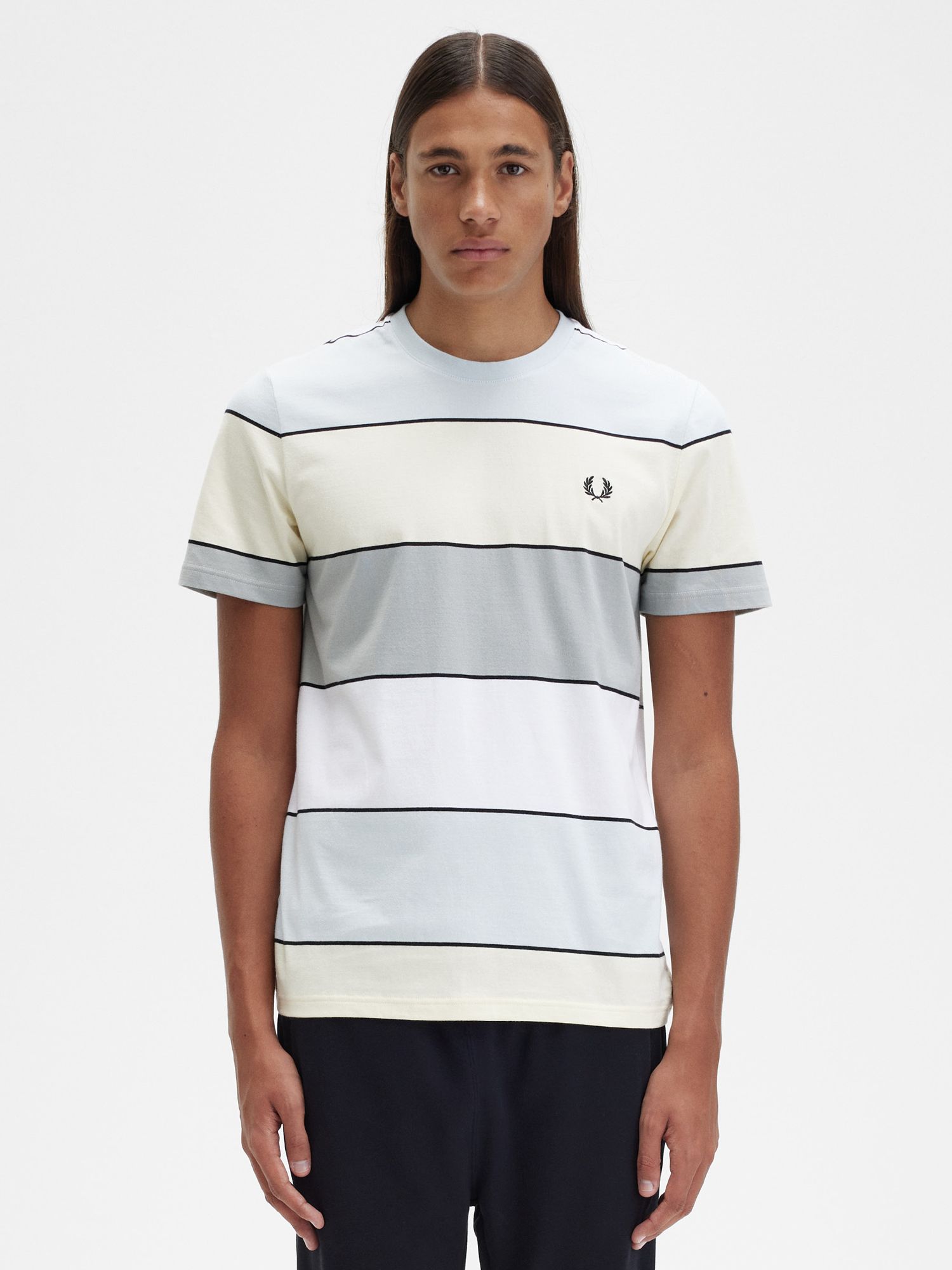 Fred Perry Bold Stripe Crew Neck T-Shirt