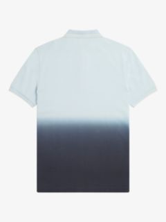 Fred Perry Ombre Polo Shirt, Light Ice, S