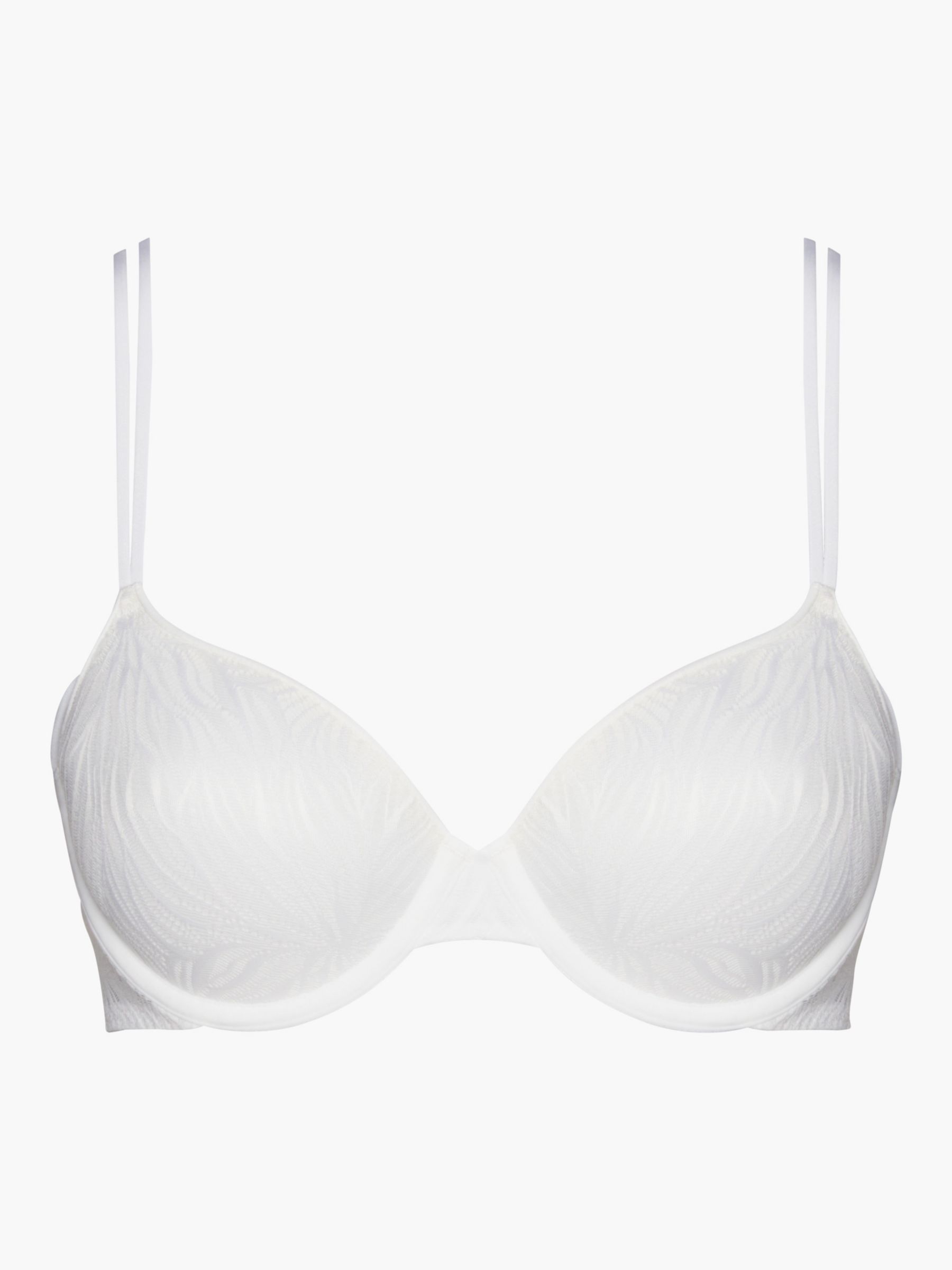 Calvin Klein Sheer Marquisette Lace Bra, White, 34B