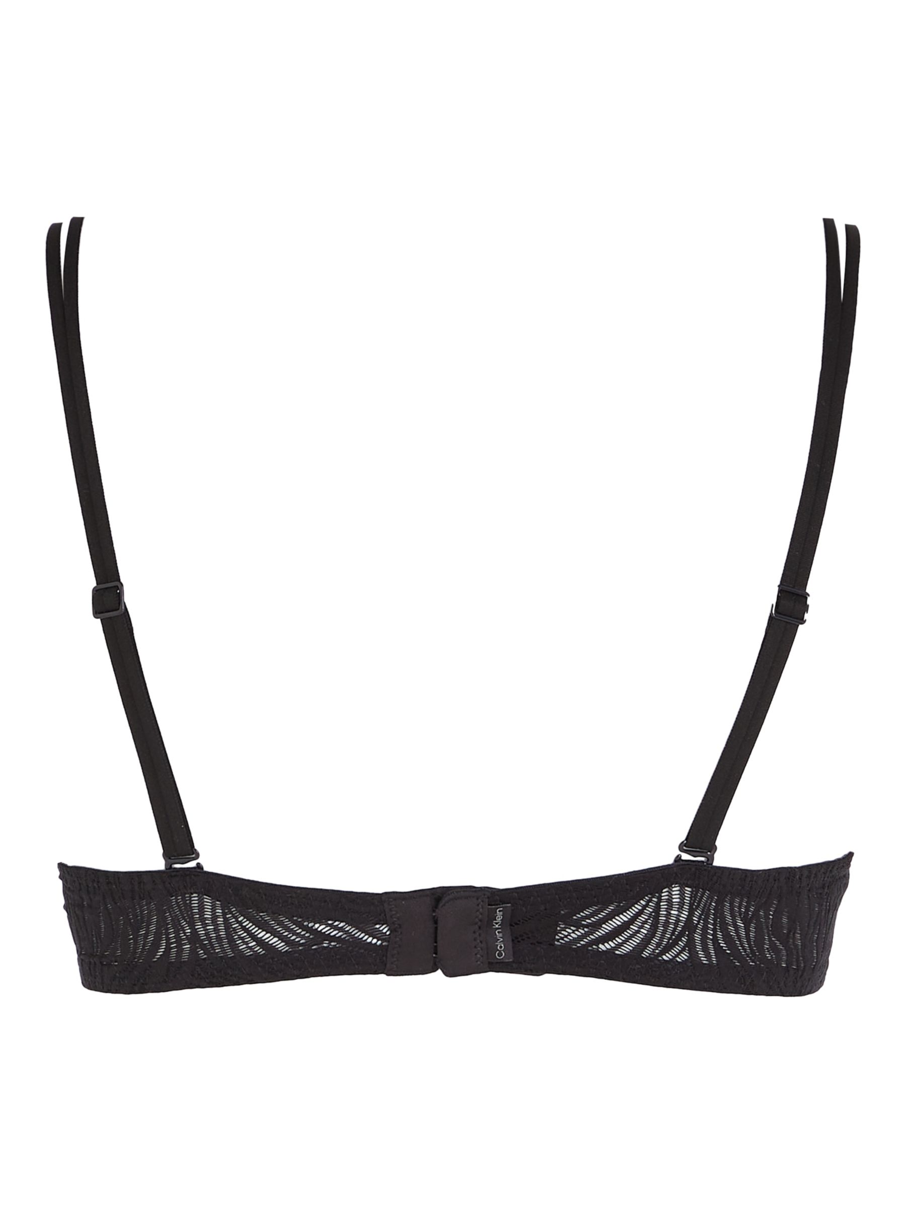 Calvin Klein Sheer Marquisette Lace Bra, Black