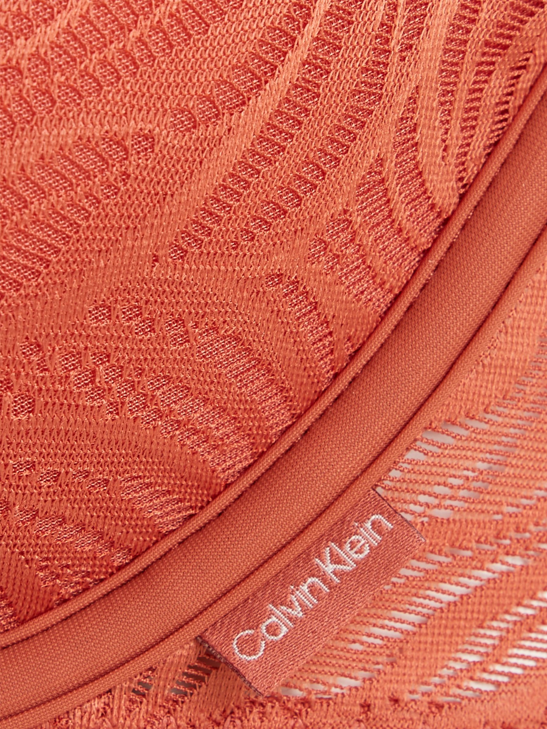 Calvin Klein Sheer Marquisette Demi T-Shirt Bra, Copper/Umber at John Lewis  & Partners