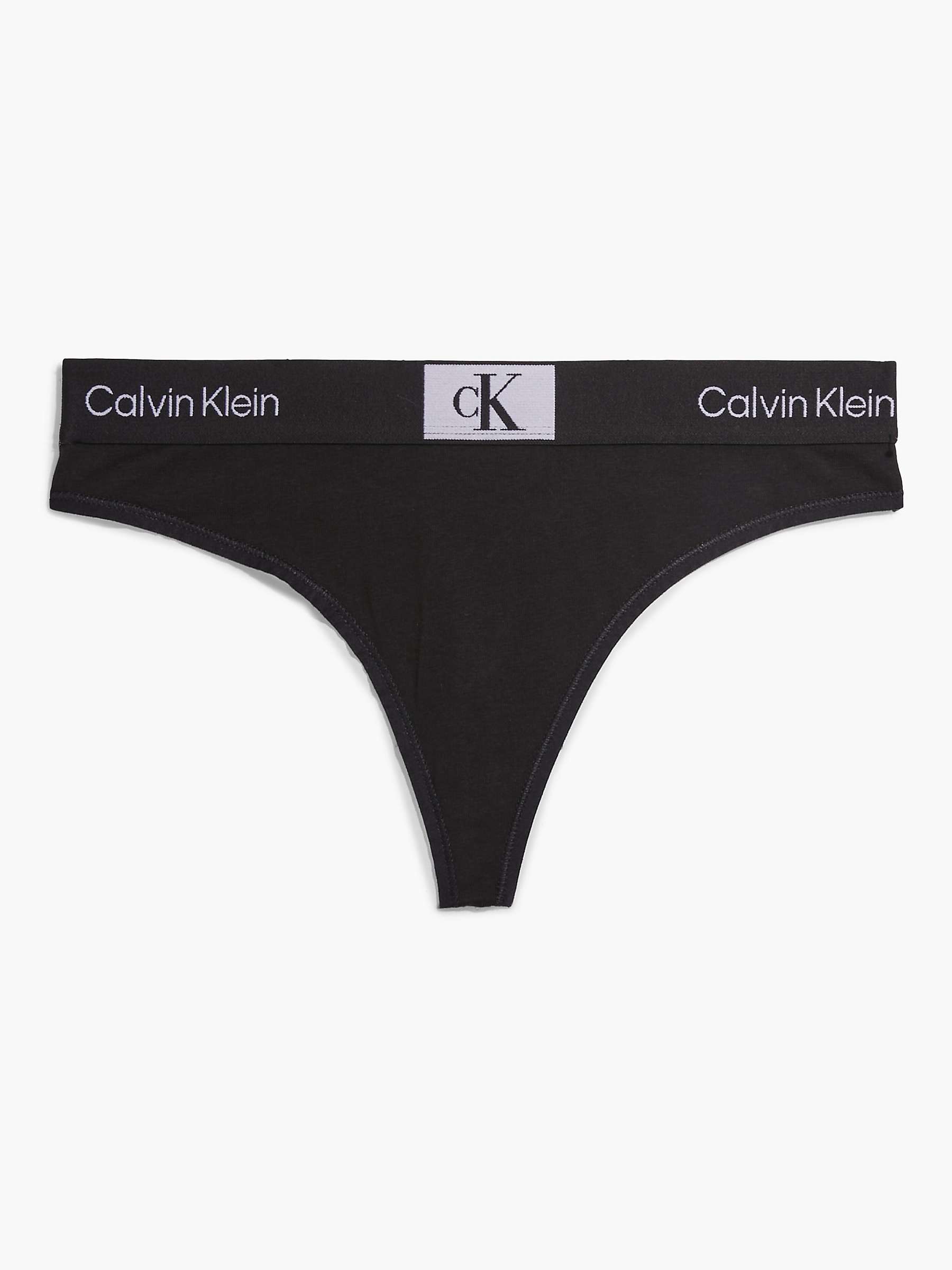 Buy Calvin Klein 1996 Thong, Black Online at johnlewis.com