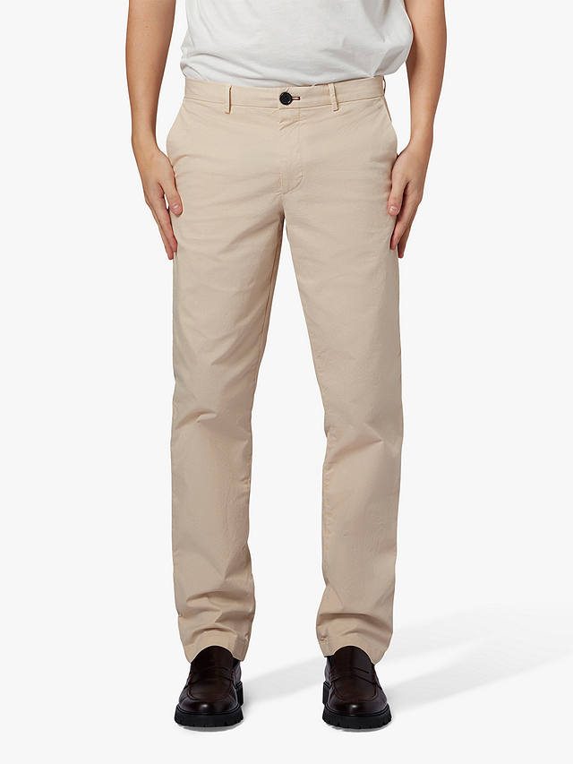 Paul Smith Straight Fit Chino Trousers, Light Brown at John Lewis ...