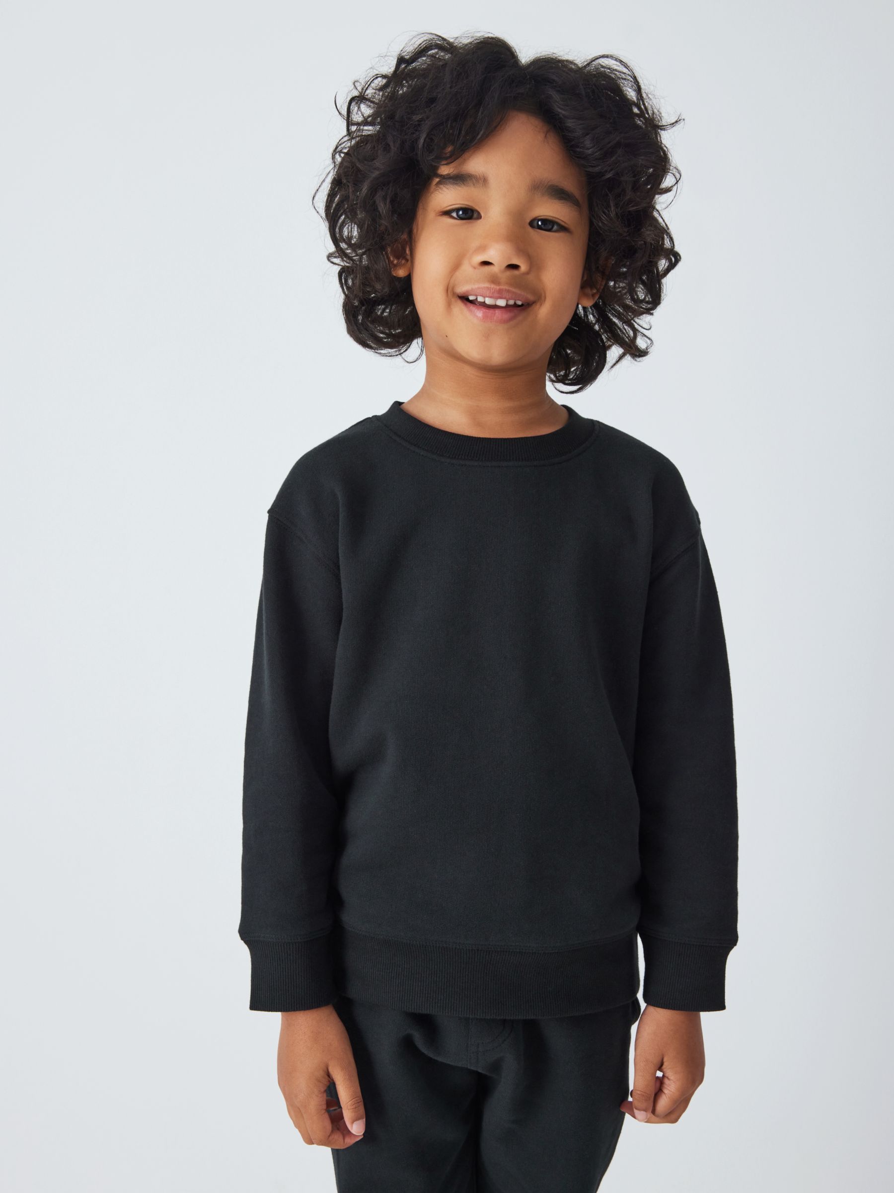John Lewis Kids' Sweatshirt, Black, 3 years