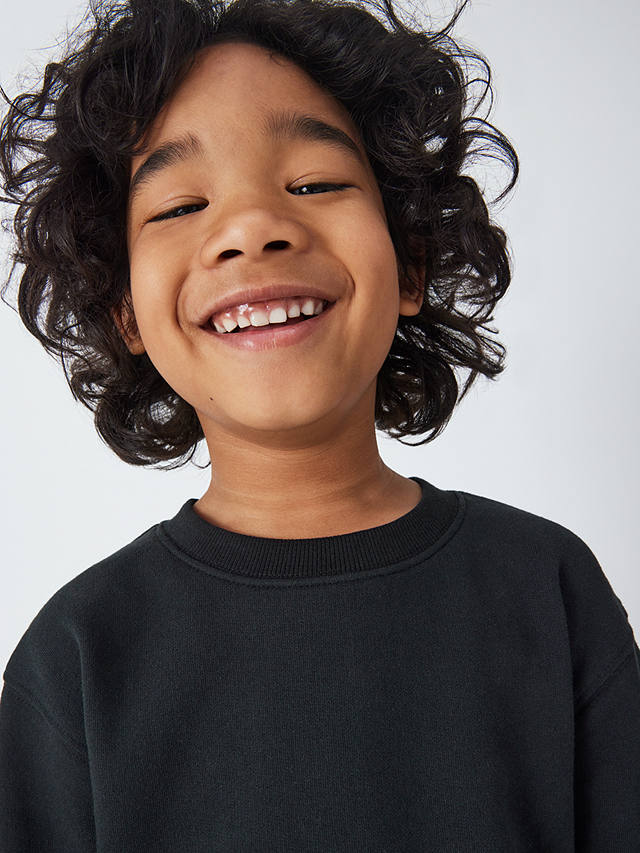 John Lewis Kids' Sweatshirt, Black at John Lewis & Partners