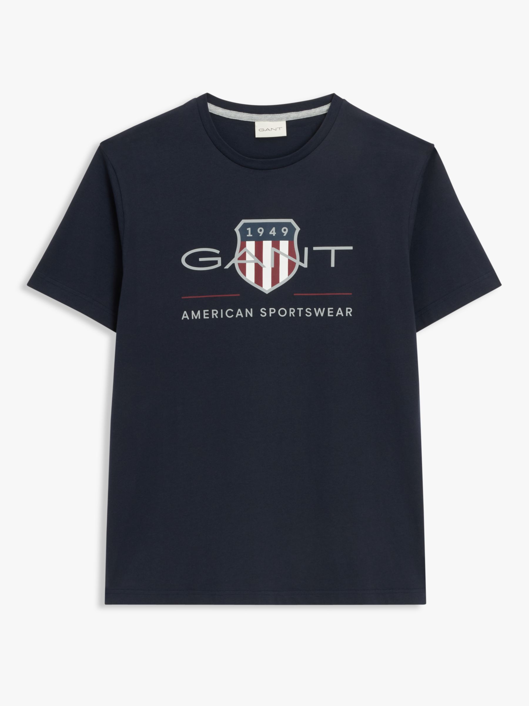 GANT Archive Shield Logo T-Shirt, Navy, S