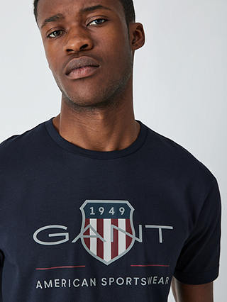 GANT Archive Shield Logo T-Shirt, Navy