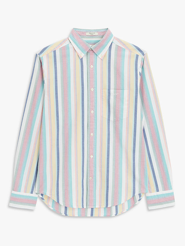 GANT Oxford Poplin Stripe Shirt, Multi at John Lewis & Partners