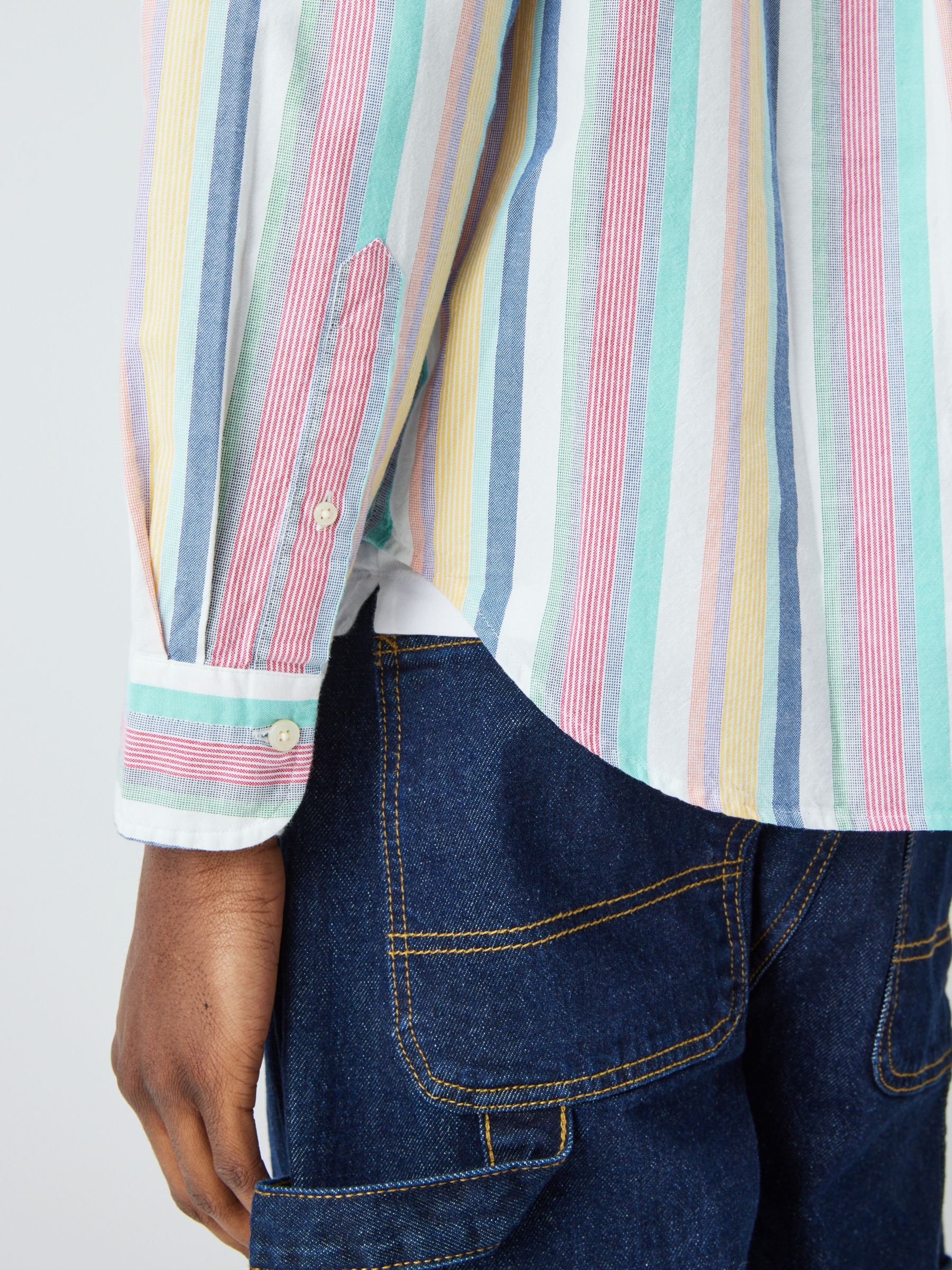 GANT Oxford Poplin Stripe Shirt, Multi, S