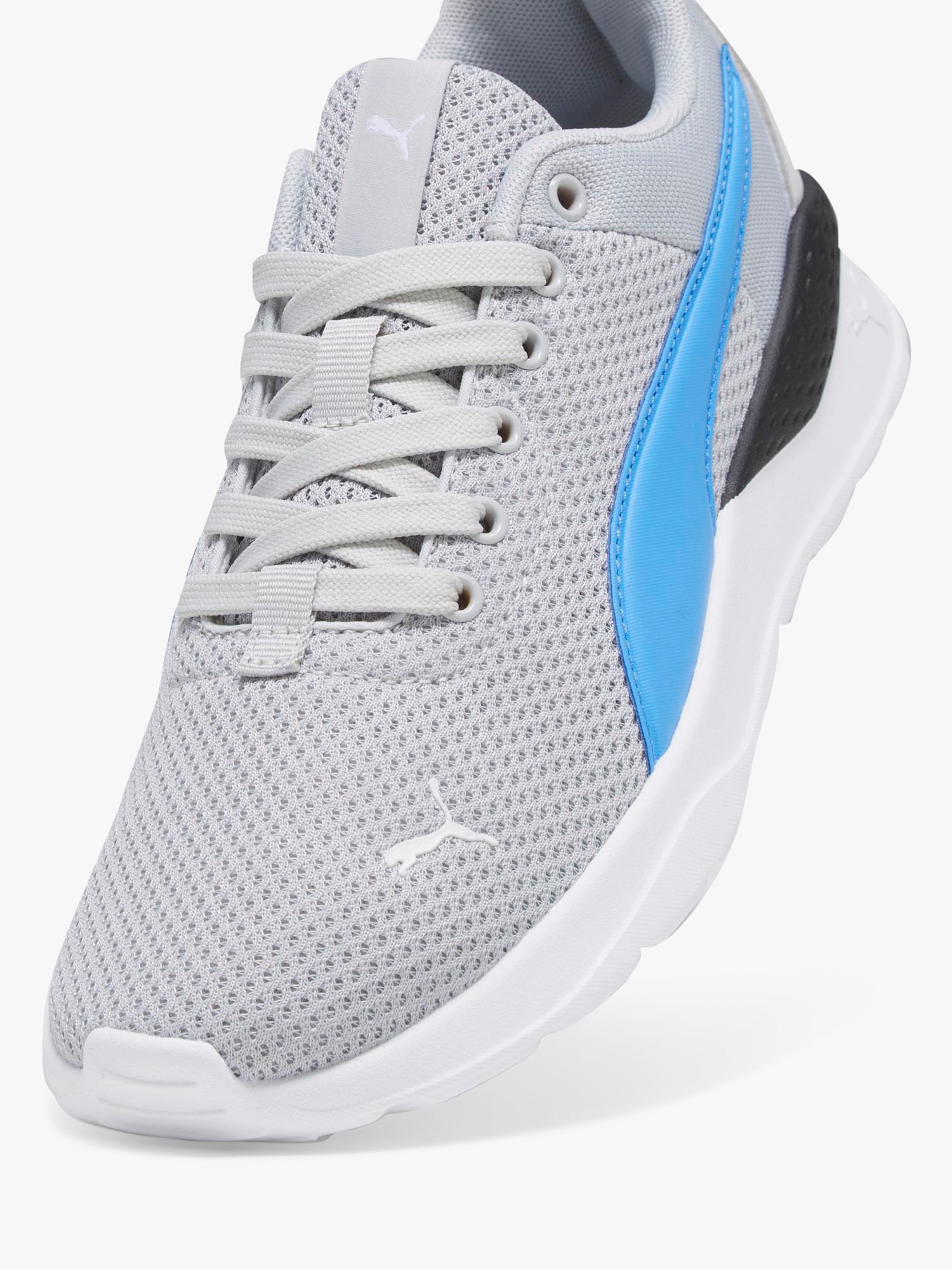 PUMA Kids' Anzarun Lite Lace Up Trainers, Grey at John Lewis & Partners