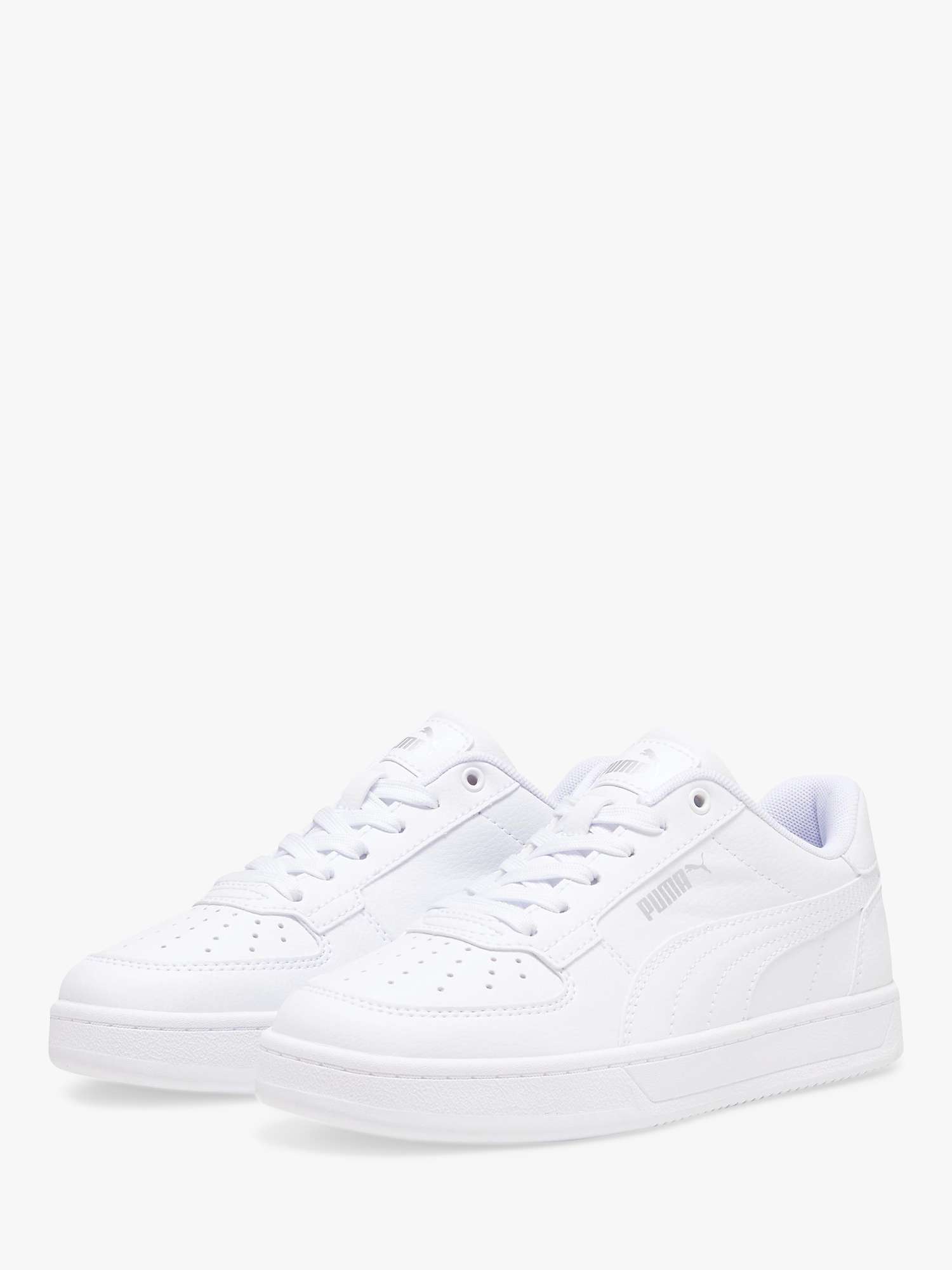 Buy PUMA Kids' Caven 2.0 Lace Up Trainers, White Online at johnlewis.com