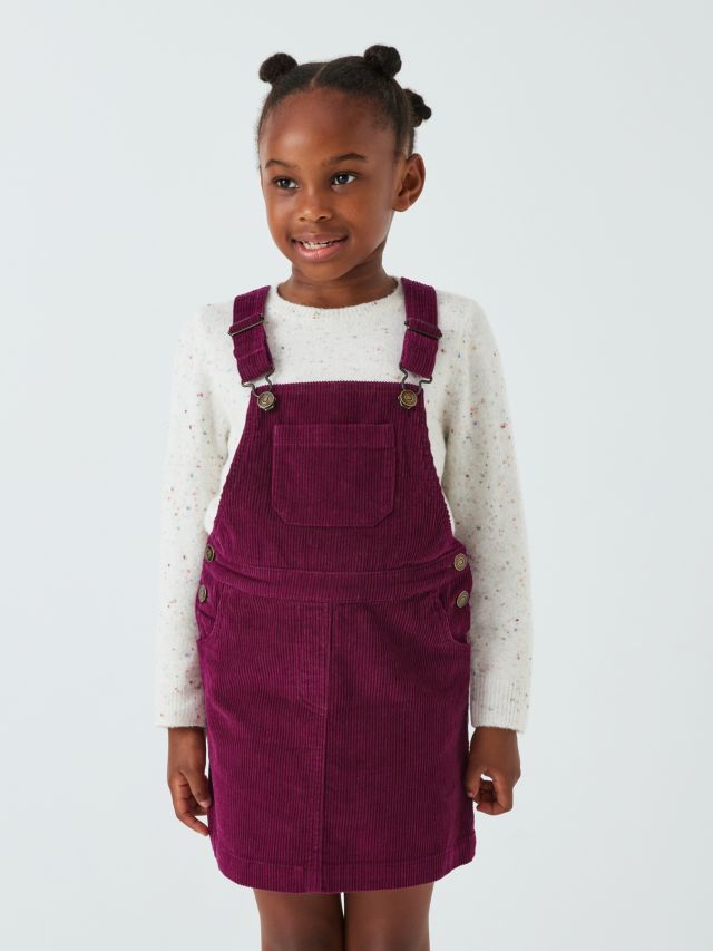 Girls cord shop pinafore dress