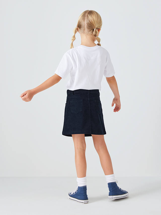 John Lewis Kids' Corduroy Mini Skirt, Navy