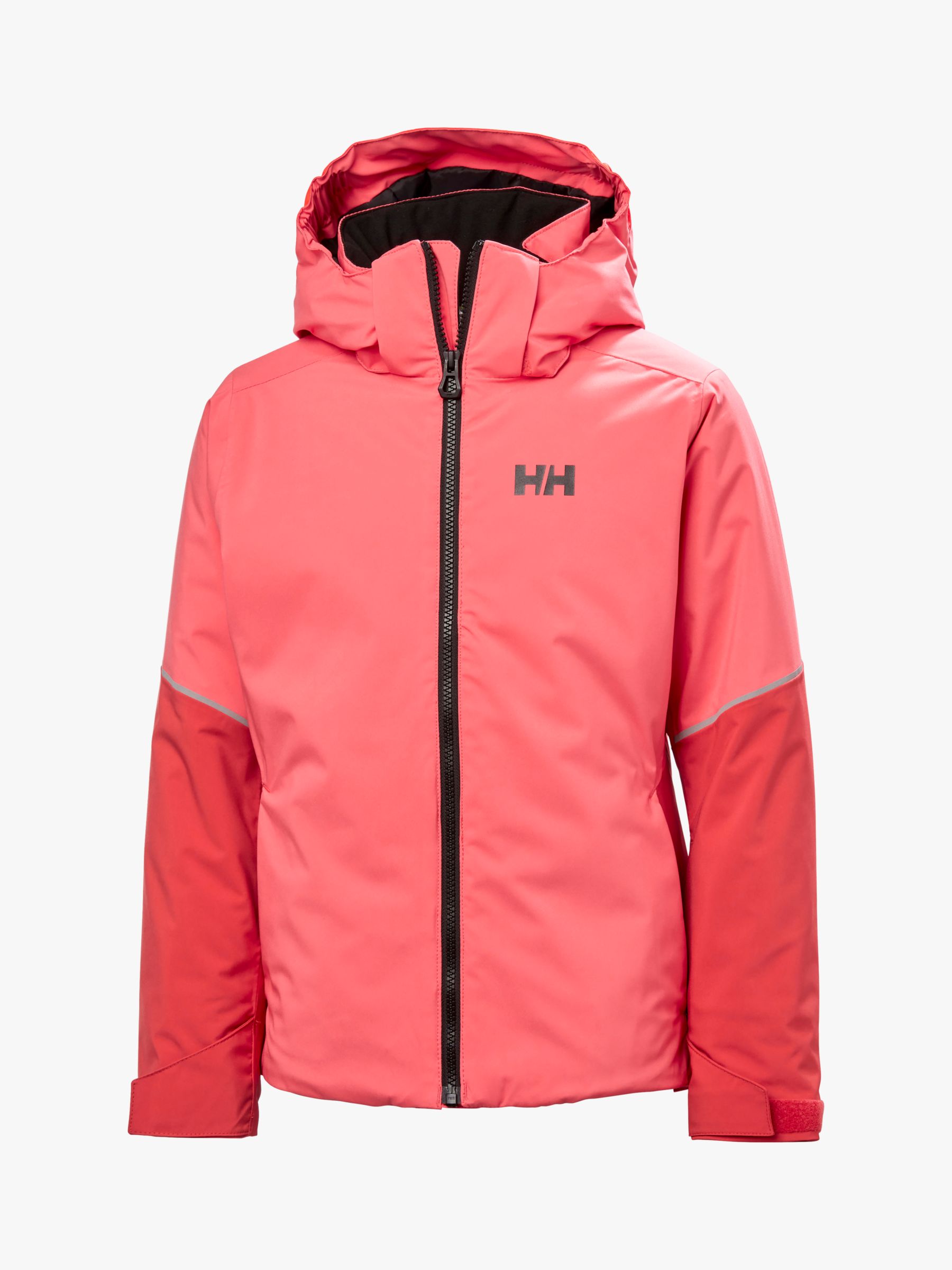 Helly Hansen Kids' Jewel Quest Waterproof Hooded Ski Jacket, Sunset Pink, 8 years