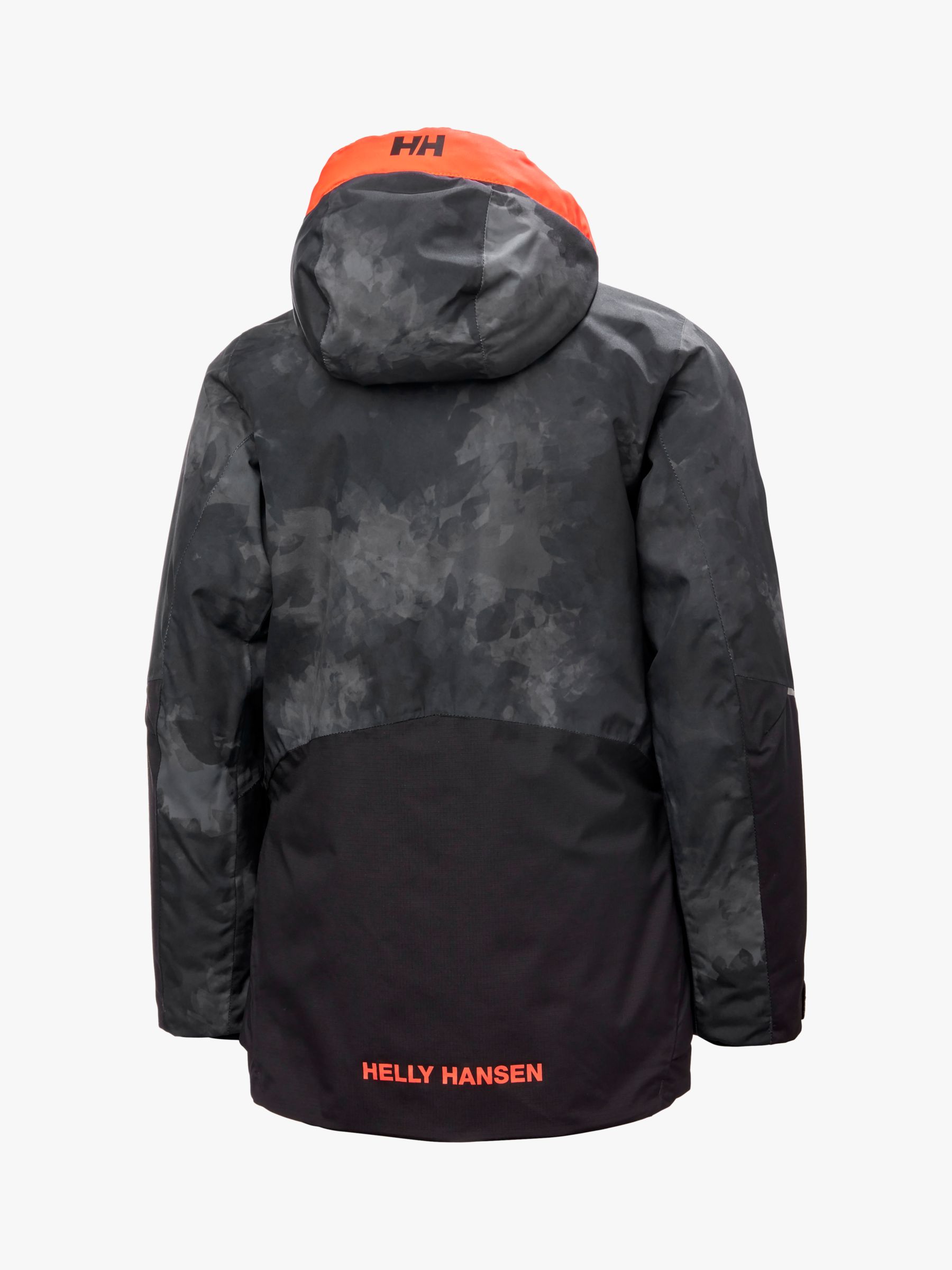Helly Hansen Kids' Stellar Quest Waterproof Hooded Ski Jacket, Black, 8 years