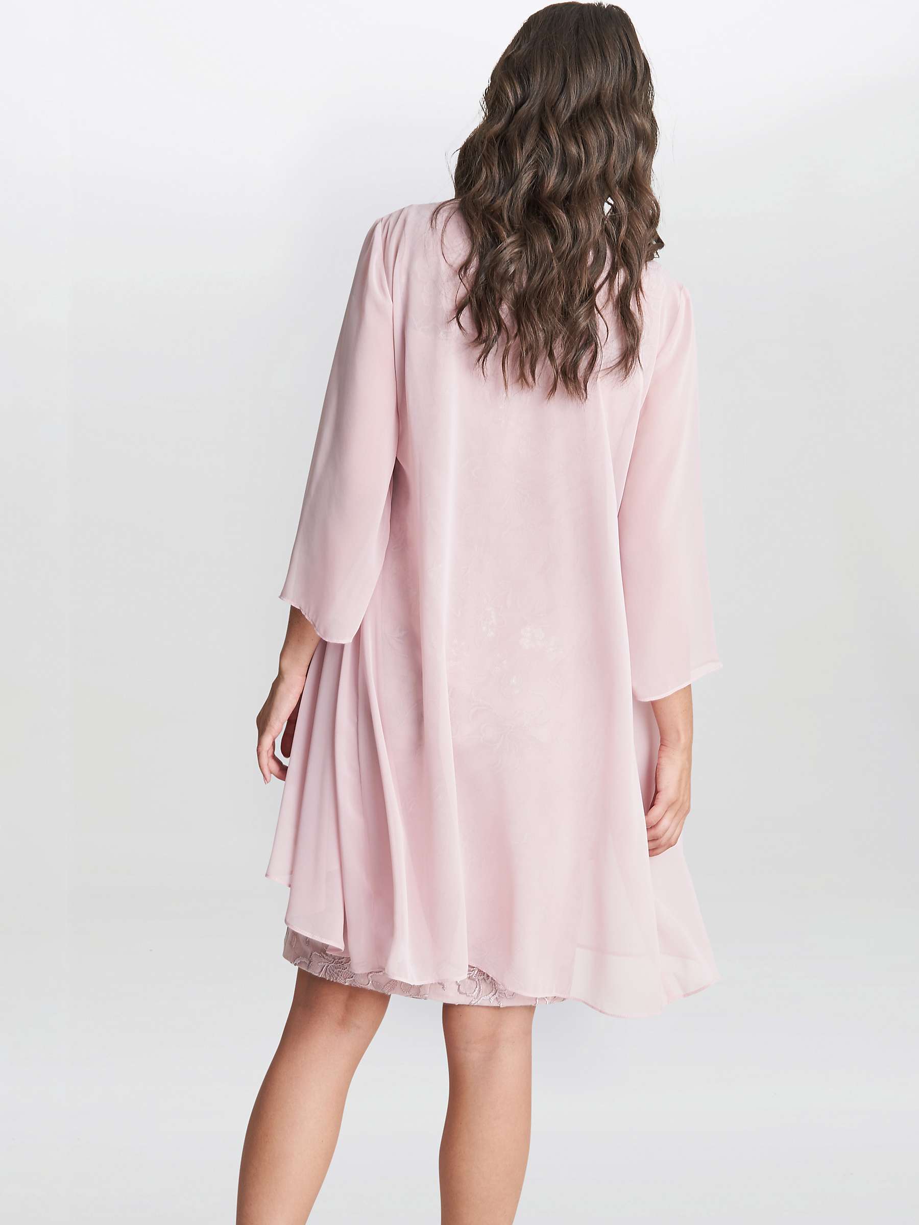 Buy Gina Bacconi Hayley Embroidered Dress, Rose Pink Online at johnlewis.com