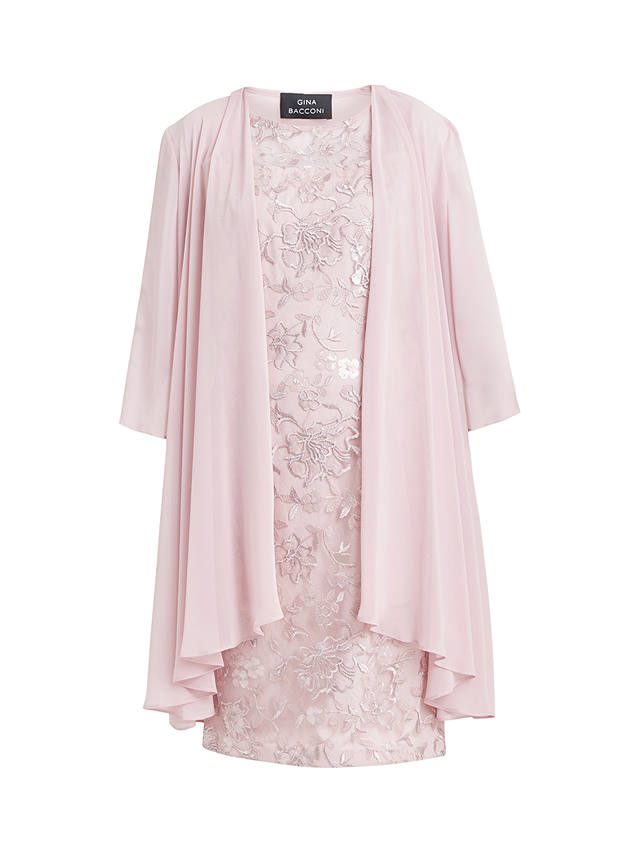 Gina Bacconi Hayley Embroidered Dress, Rose Pink