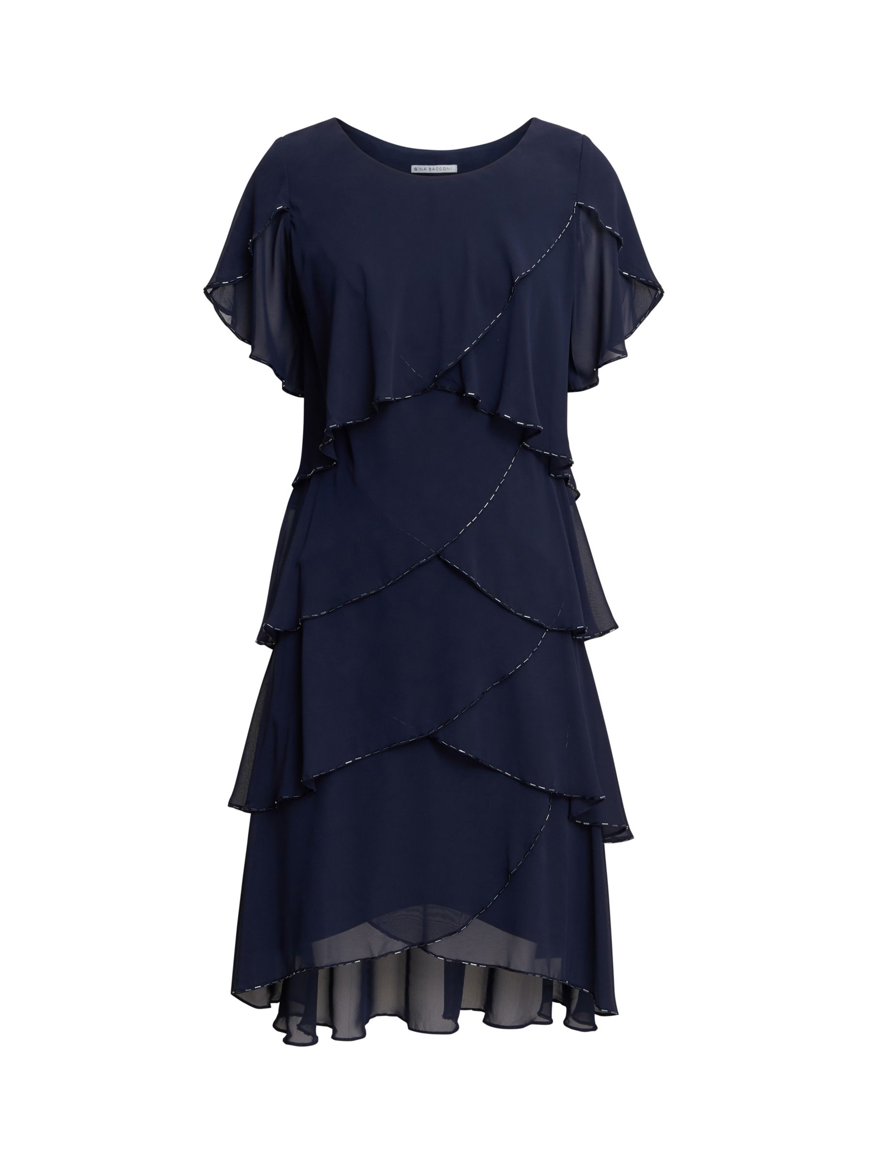 Buy Gina Bacconi Trysta Bugle Beaded Dress Online at johnlewis.com