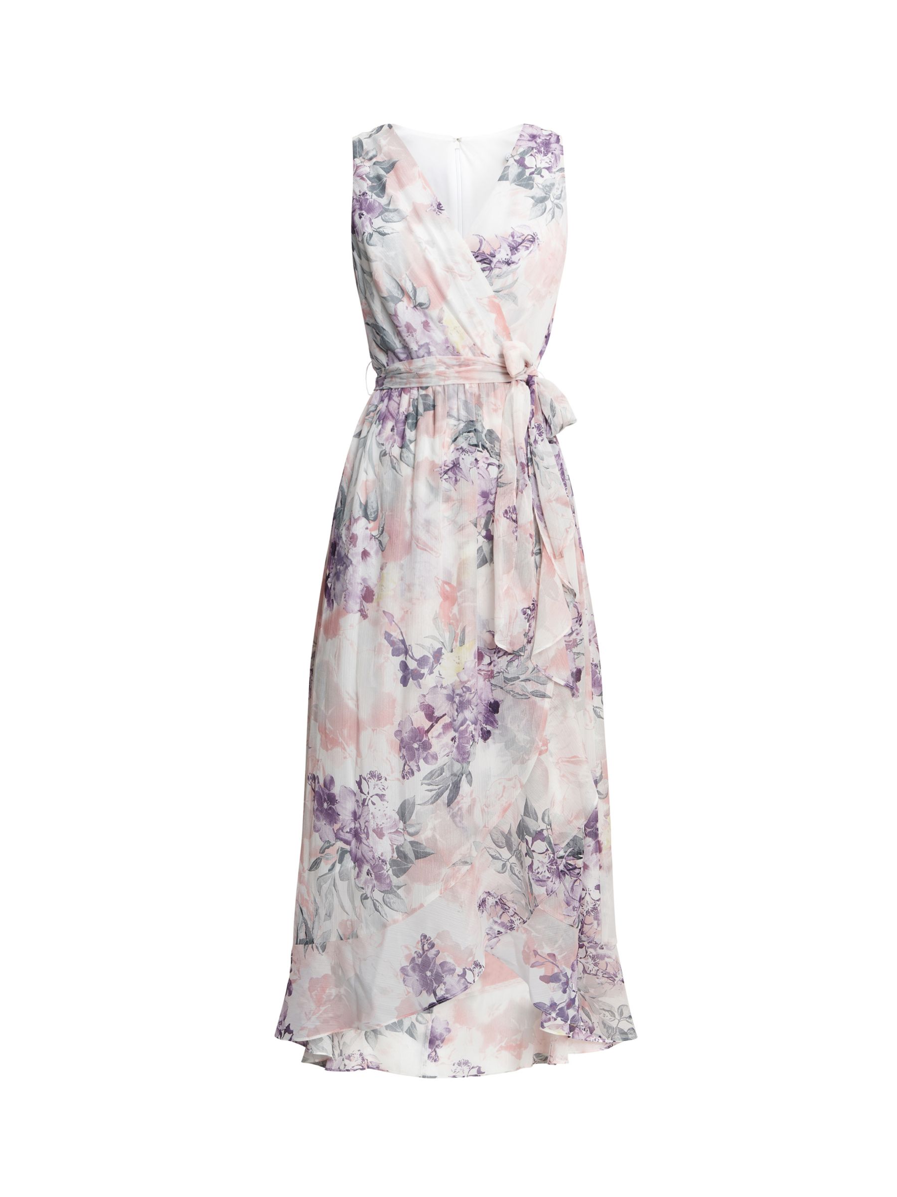 Buy Gina Bacconi Charly Floral Wrap Dress, Multi Online at johnlewis.com