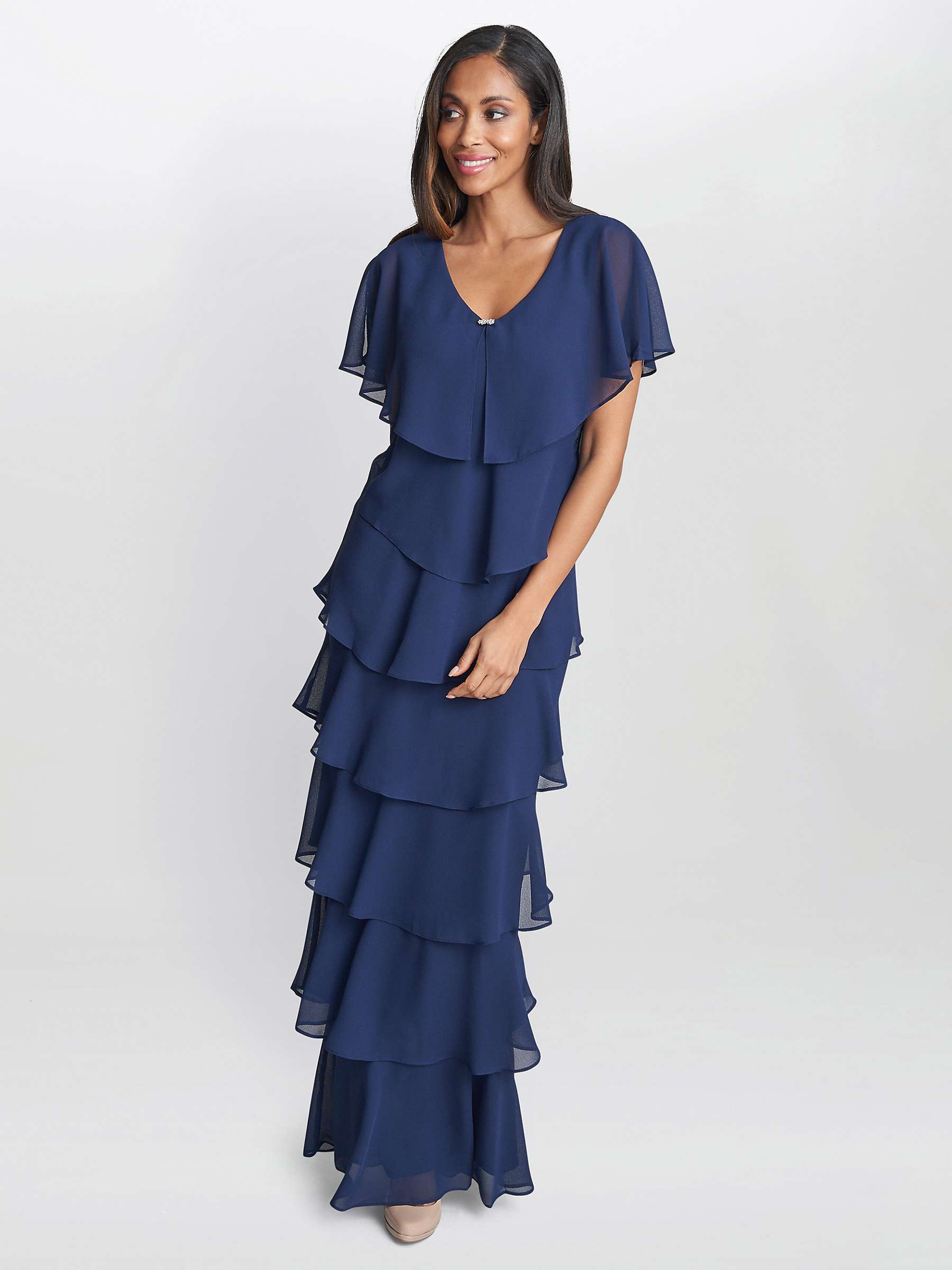 Buy Gina Bacconi Catherine Tiered Dress Online at johnlewis.com