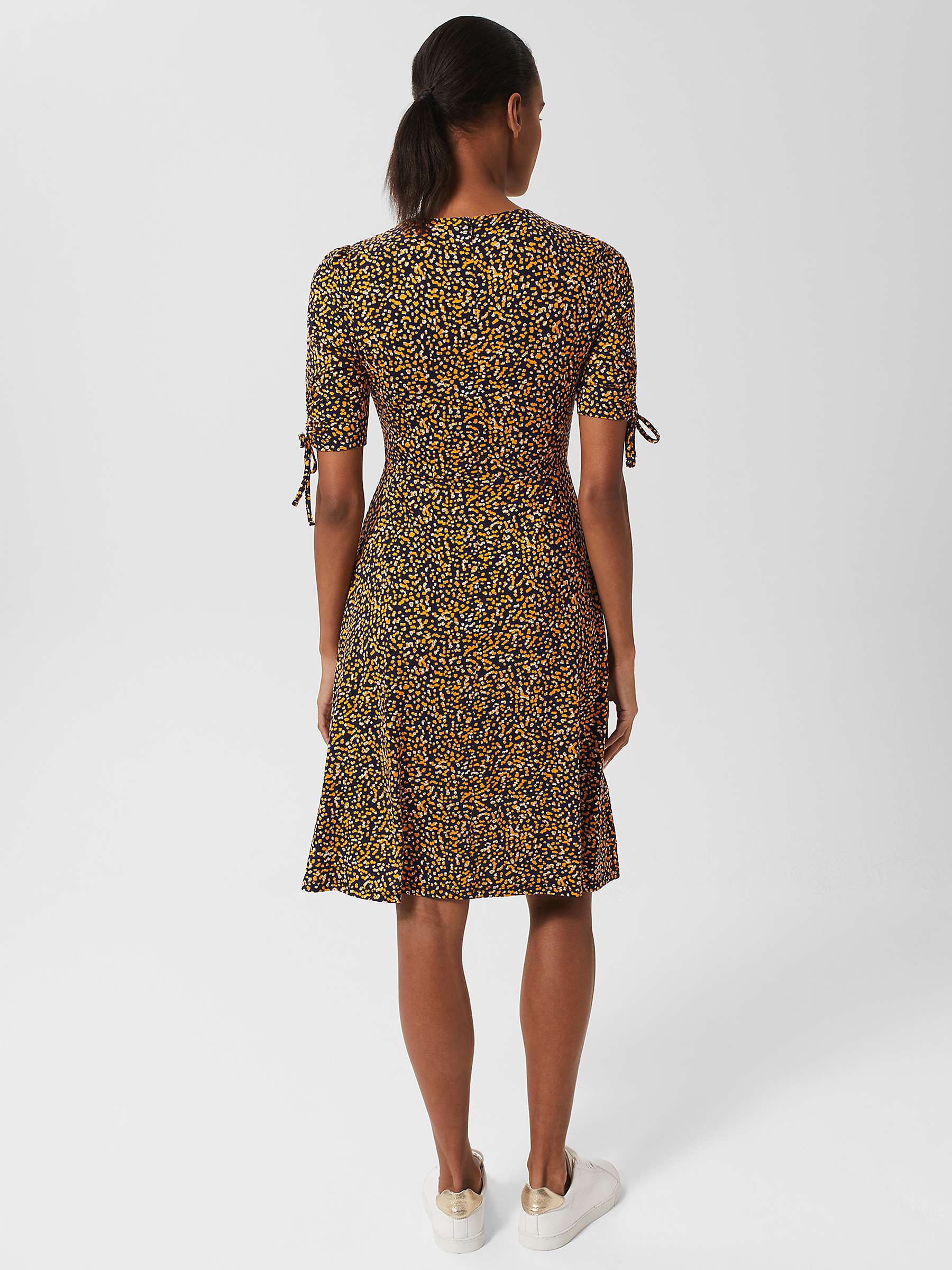 Buy Hobbs Samantha Abstract Print Dress, Navy/Multi Online at johnlewis.com