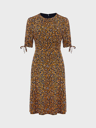 Hobbs Samantha Abstract Print Dress, Navy/Multi