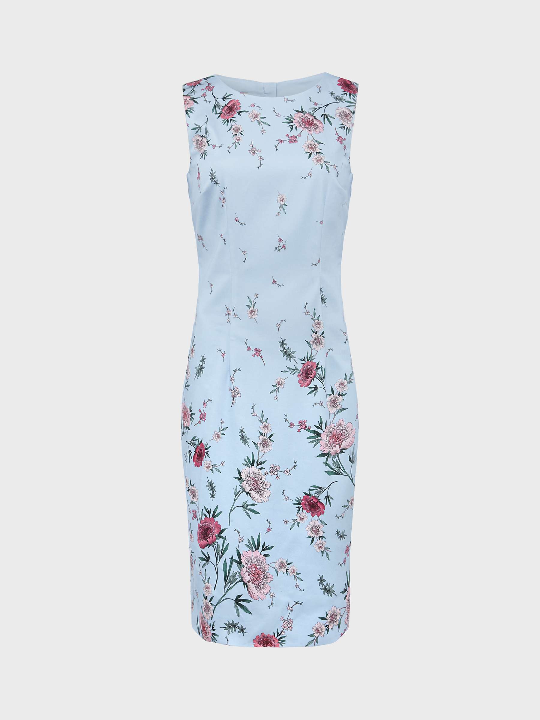 Buy Hobbs Petite Fiona Floral Shift Dress, Pale Blue/Multi Online at johnlewis.com