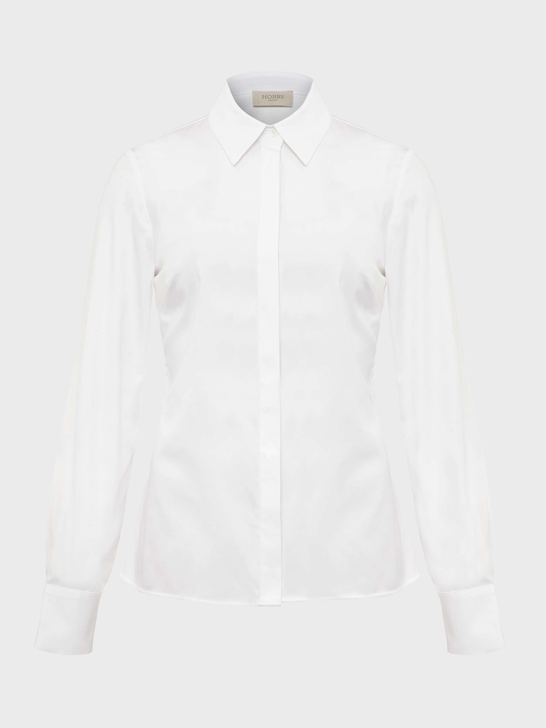 Buy Hobbs Victoria Shirt, White Online at johnlewis.com