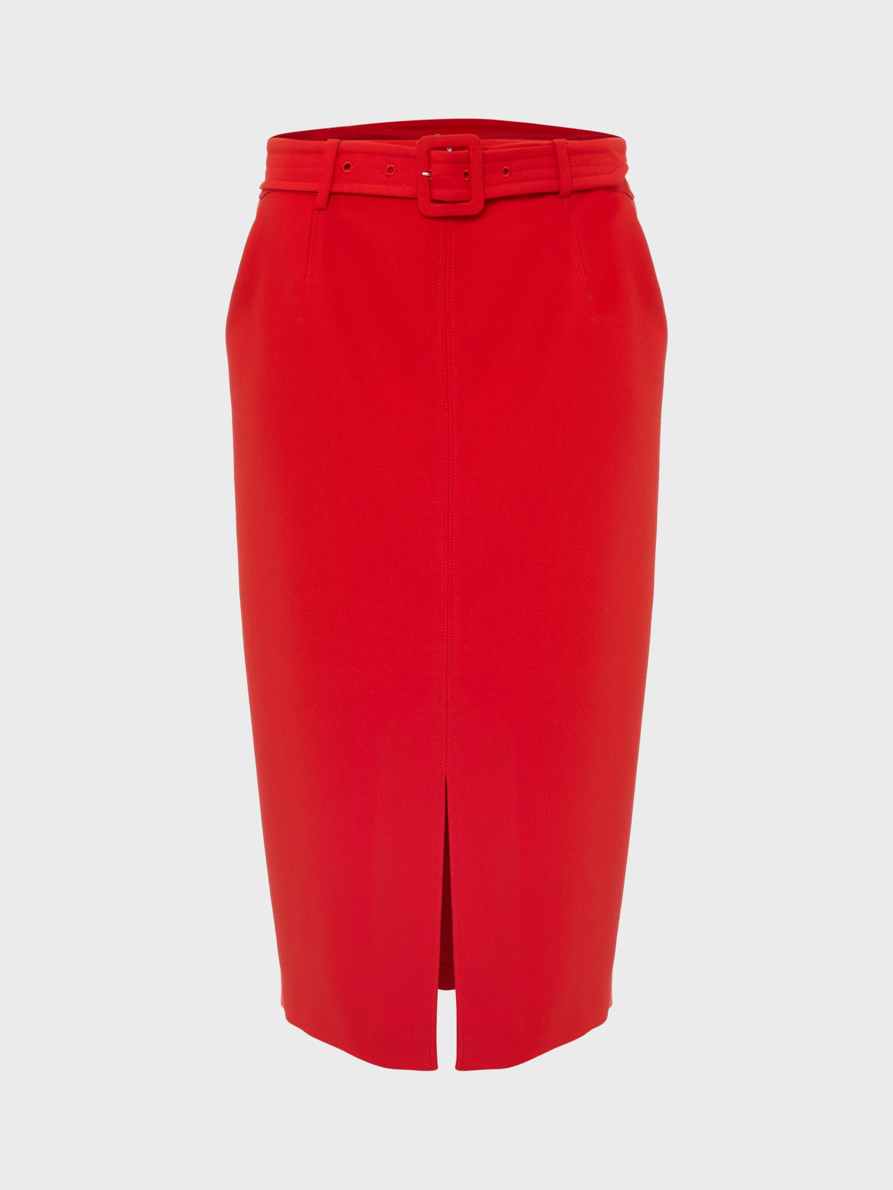 Buy Hobbs Andie Pencil Skirt, Flame Red Online at johnlewis.com
