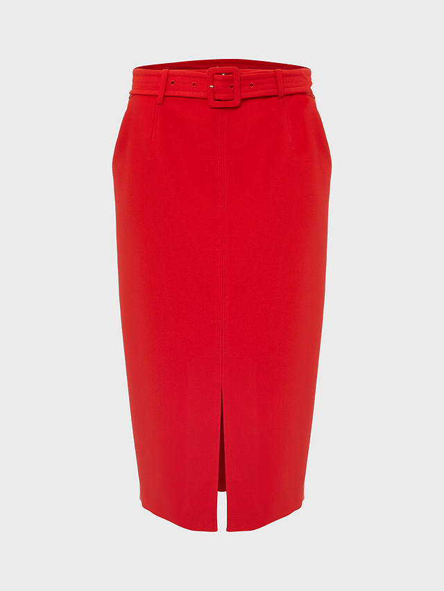 Hobbs Andie Pencil Skirt, Flame Red