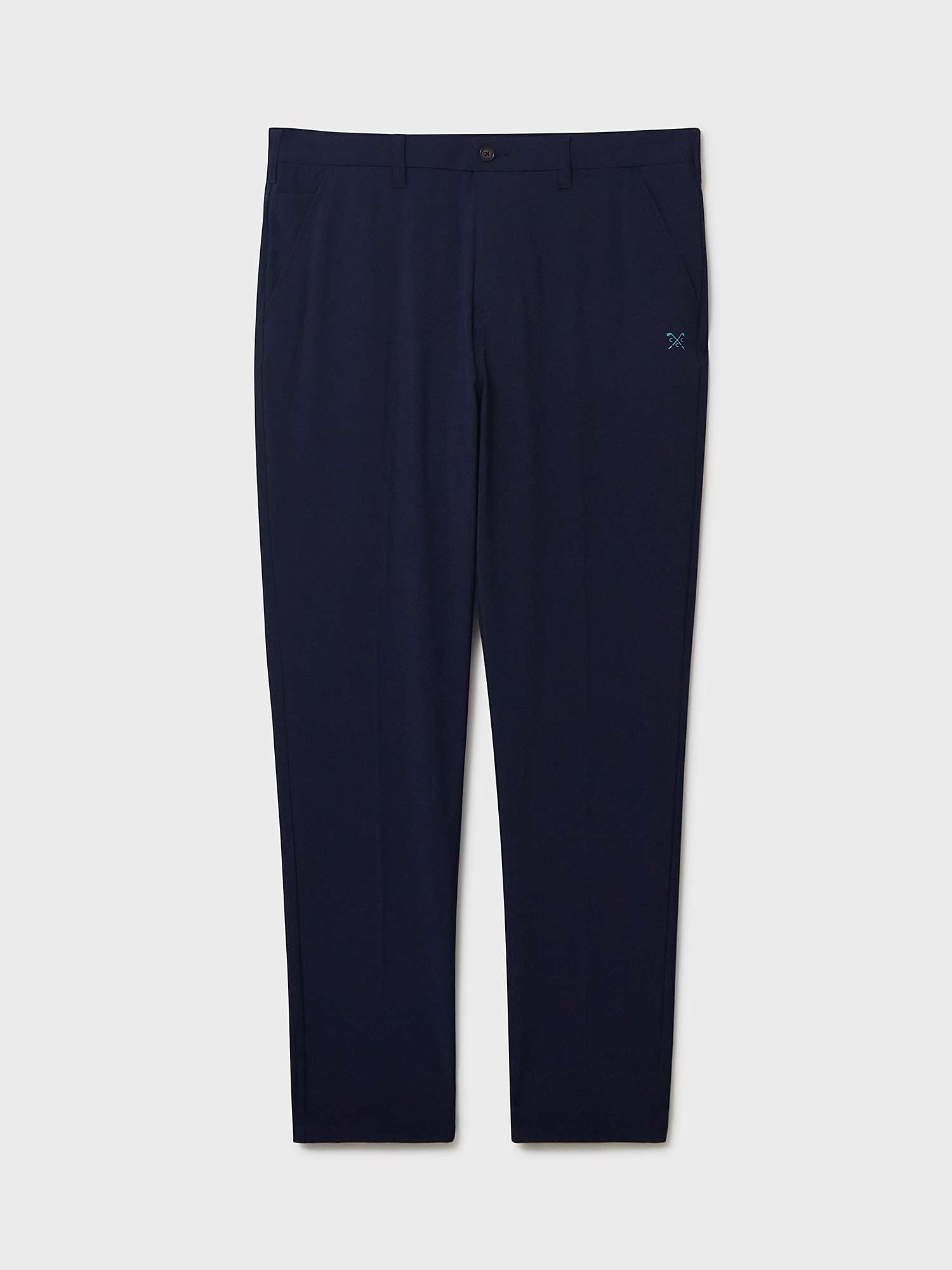 Buy Crew Clothing Straight Fit Golf Chinos, Navy Blue Online at johnlewis.com