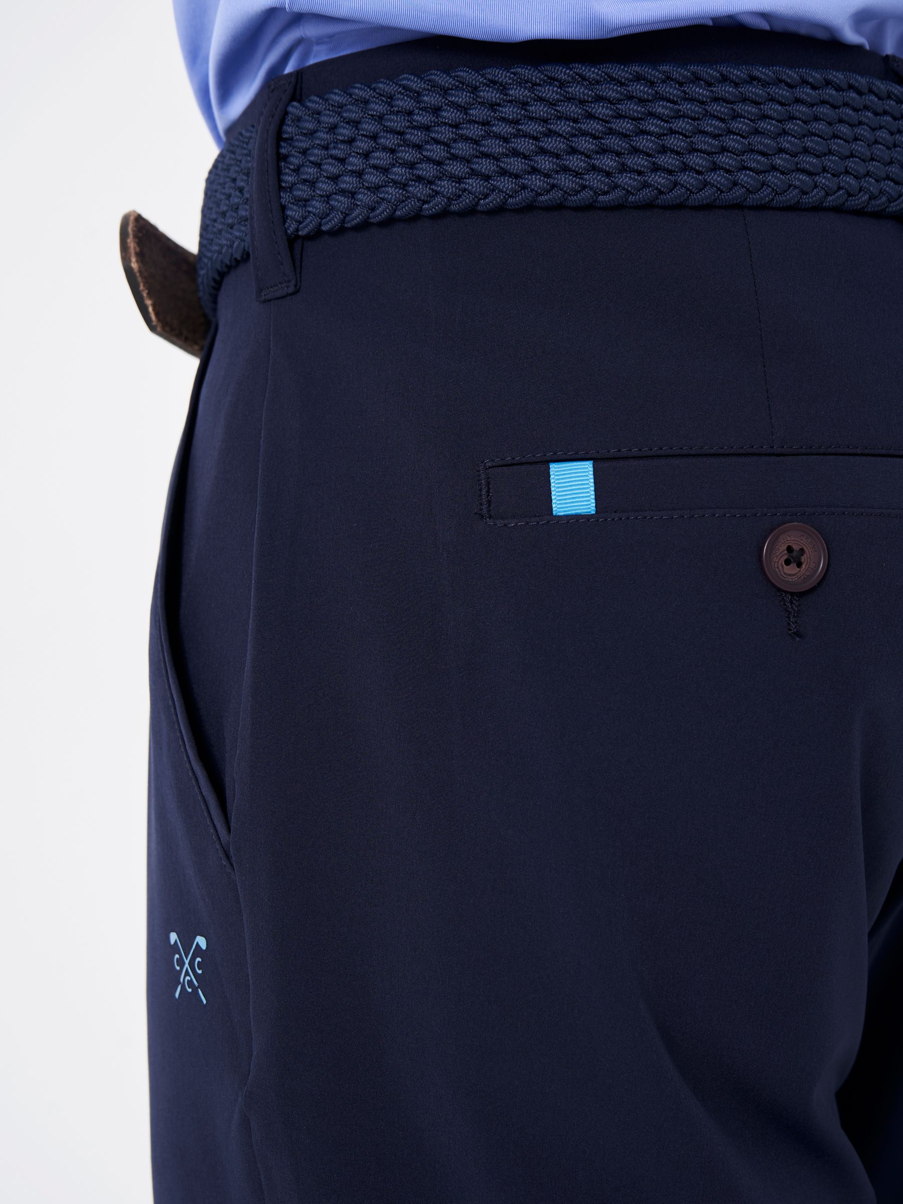 Buy Crew Clothing Straight Fit Golf Chinos, Navy Blue Online at johnlewis.com