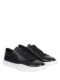 Calvin Klein Lace Up Low Top Trainers, CK Black