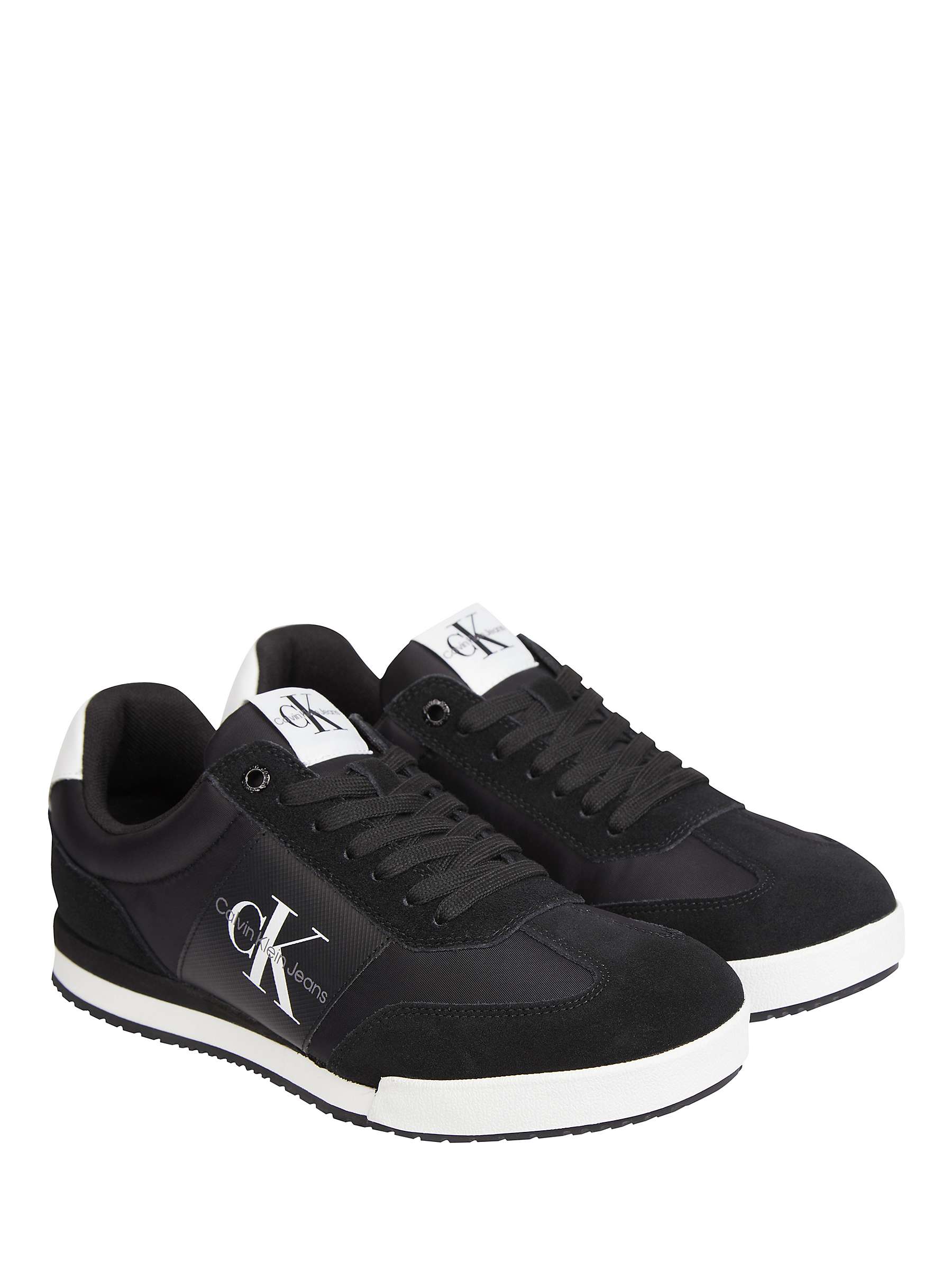 Buy Calvin Klein Jeans Mono Leather Lace-Up Trainers Online at johnlewis.com