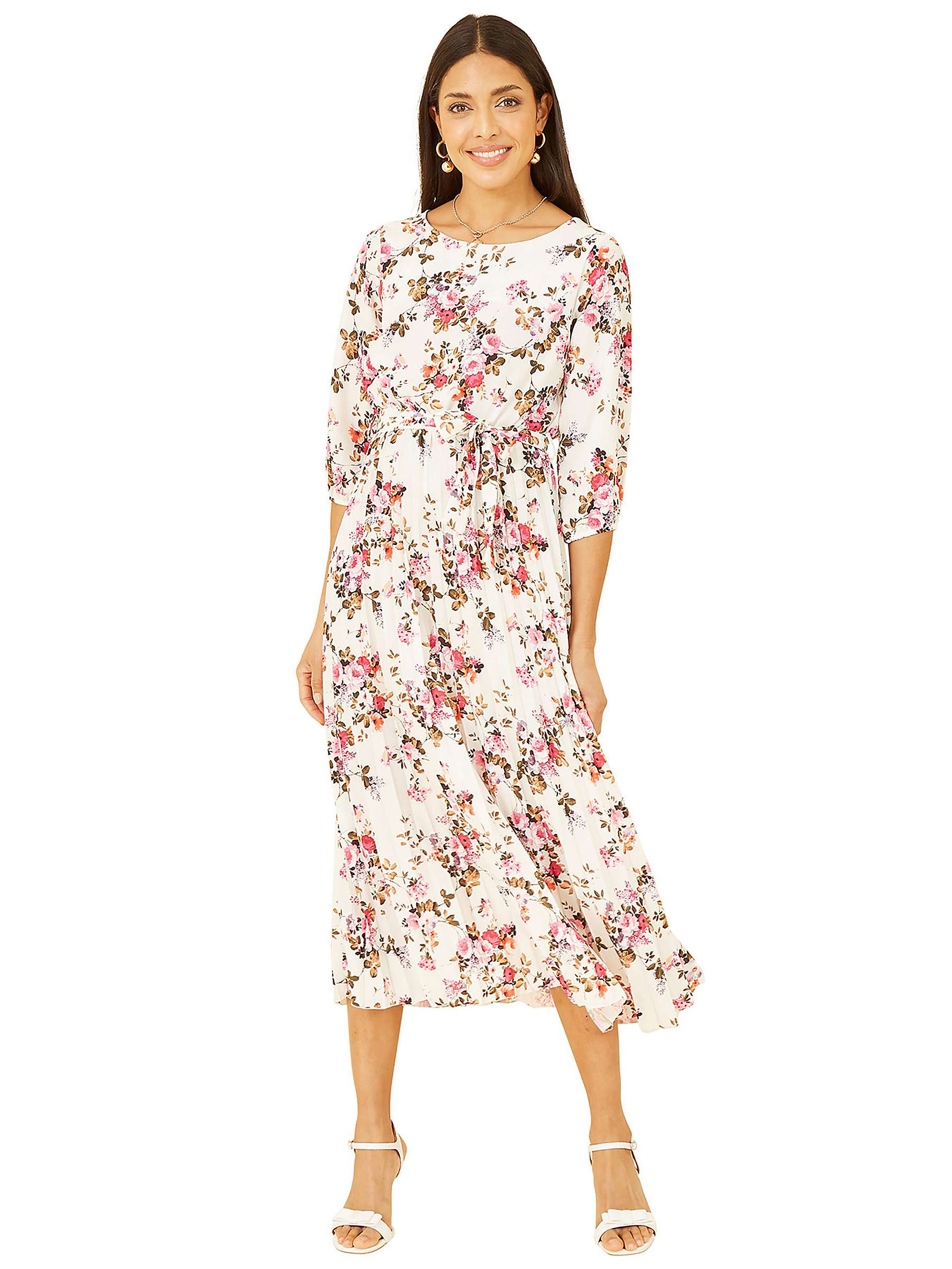 Buy Yumi Floral Print Pleated Dress Online at johnlewis.com