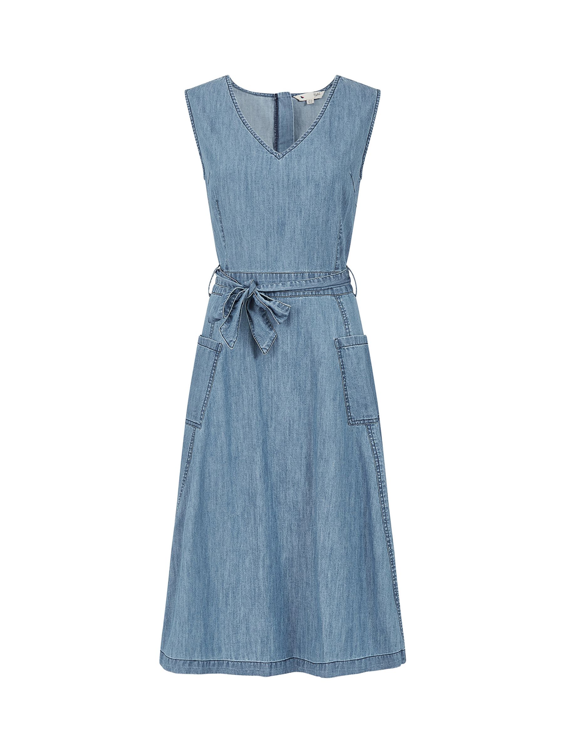 Yumi Denim Chambray Dress, Light Blue at John Lewis & Partners