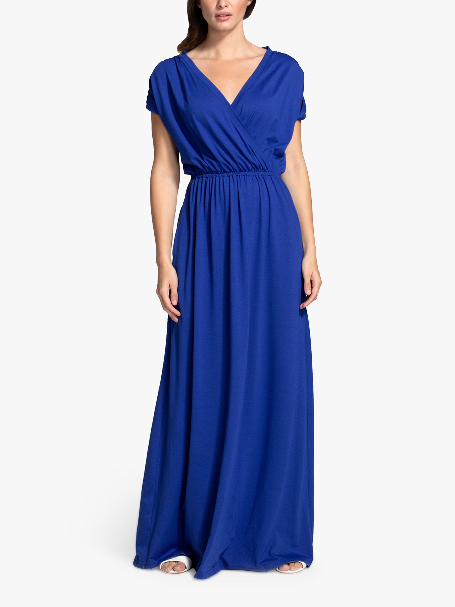 Hotsquash Wrap Maxi Dress, Royal Blue, 8