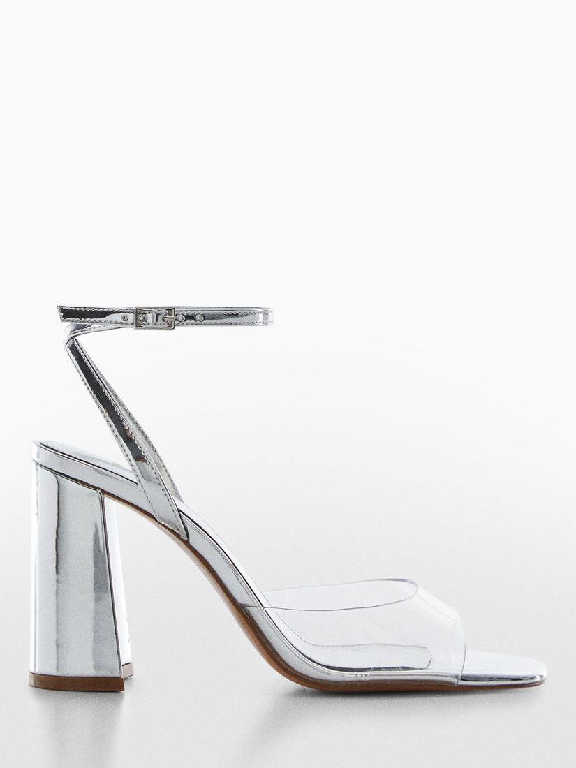 Mango silver hot sale heels