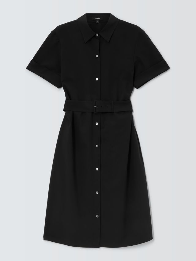 Theory belted hot sale shirt dress